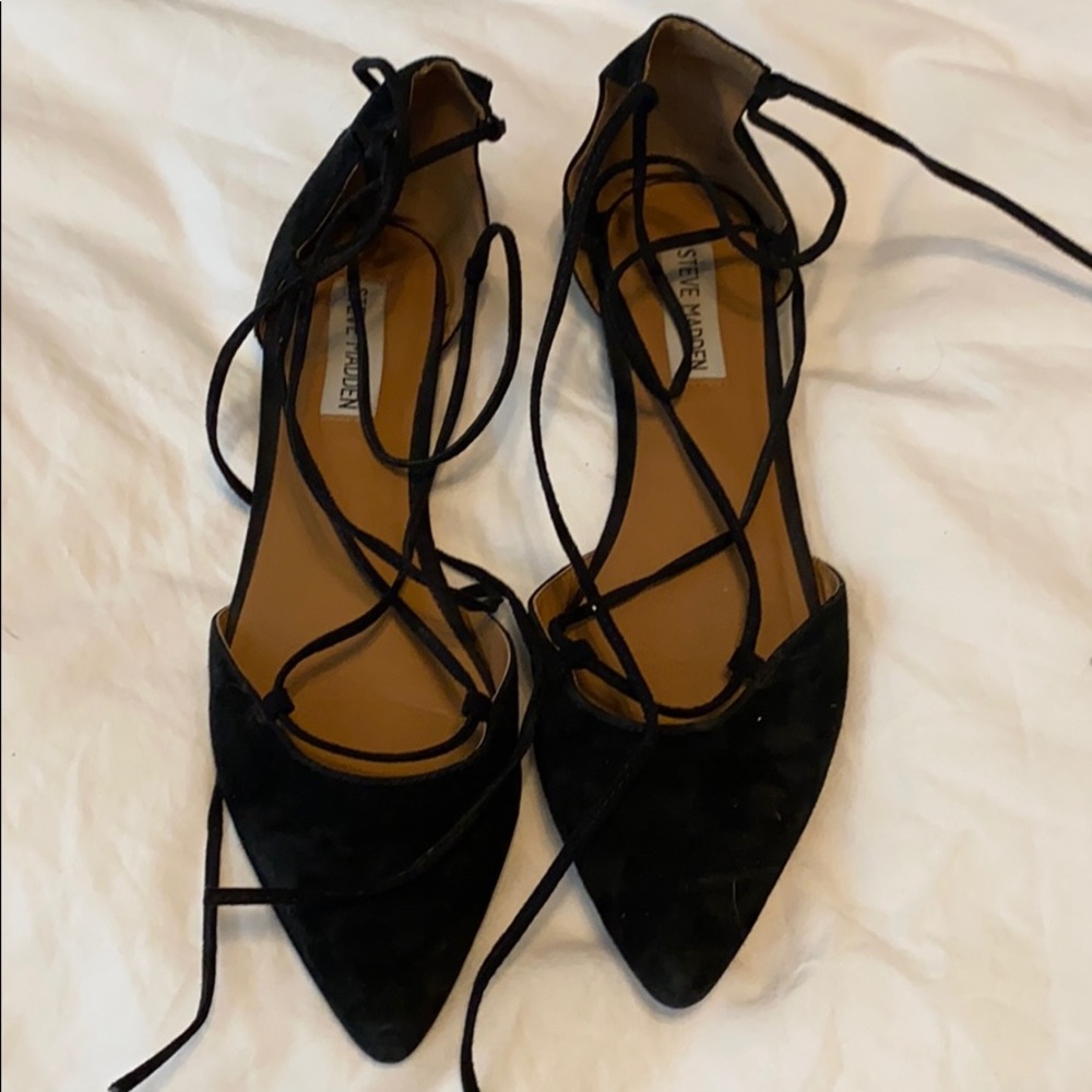 Steve madden lace up flat